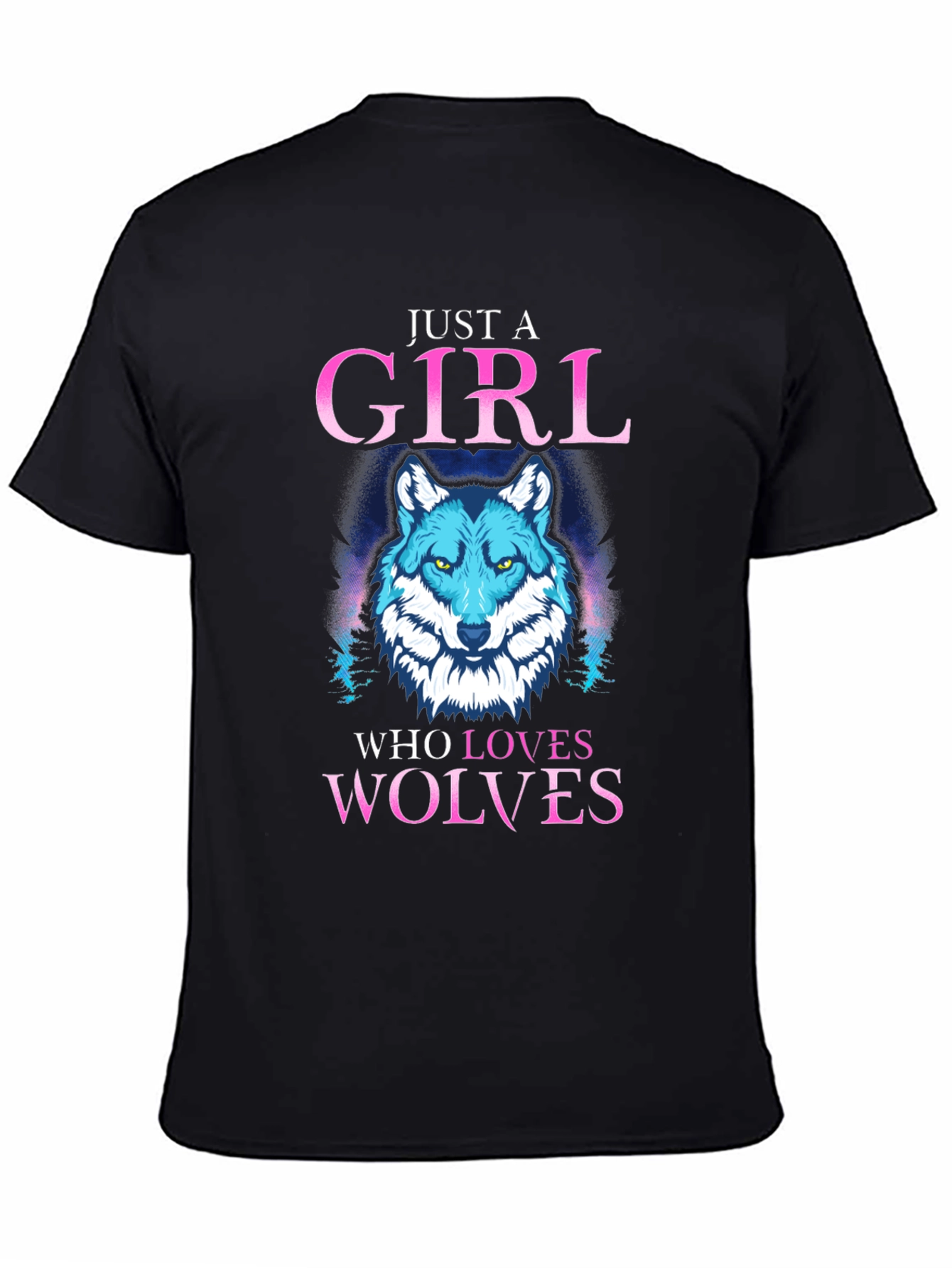 Girl Who Loves Wolves T-Shirt