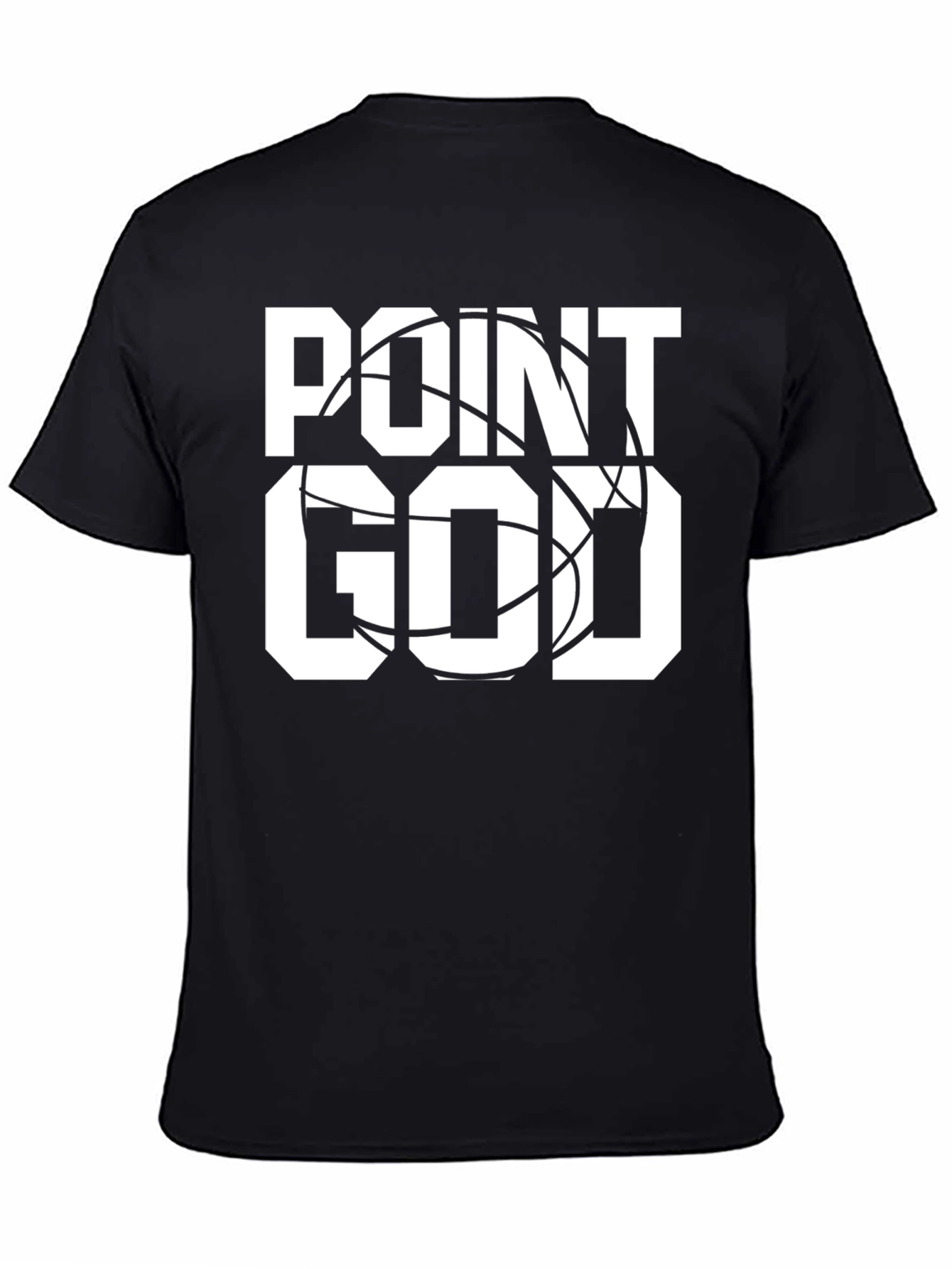 Point God Basketball T-Shirt - Black Graphic Tee