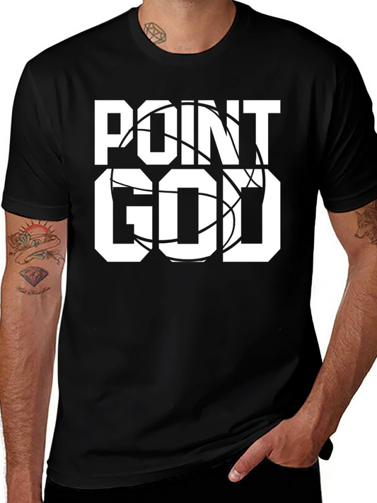Point God Basketball T-Shirt - Black Graphic Tee