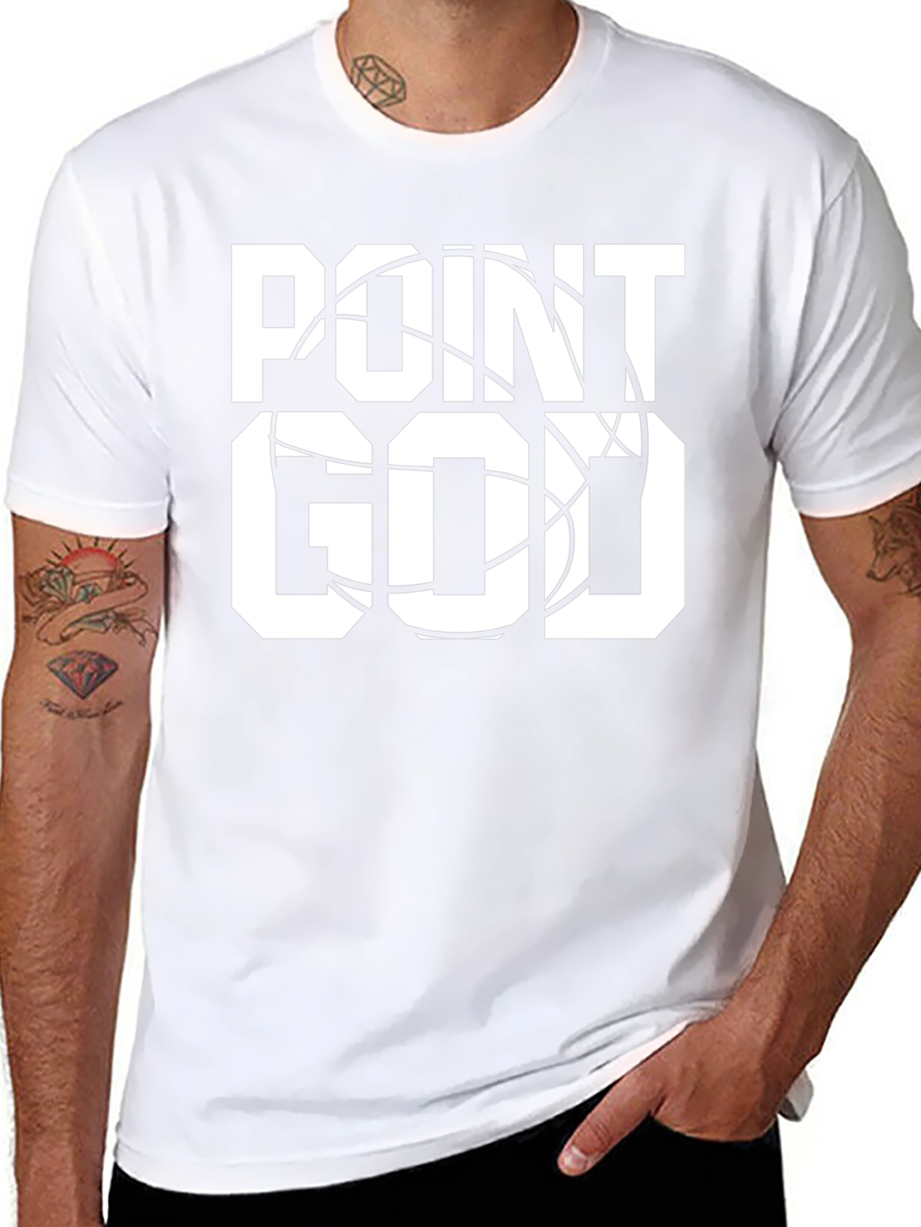 Point God Basketball T-Shirt - Black Graphic Tee