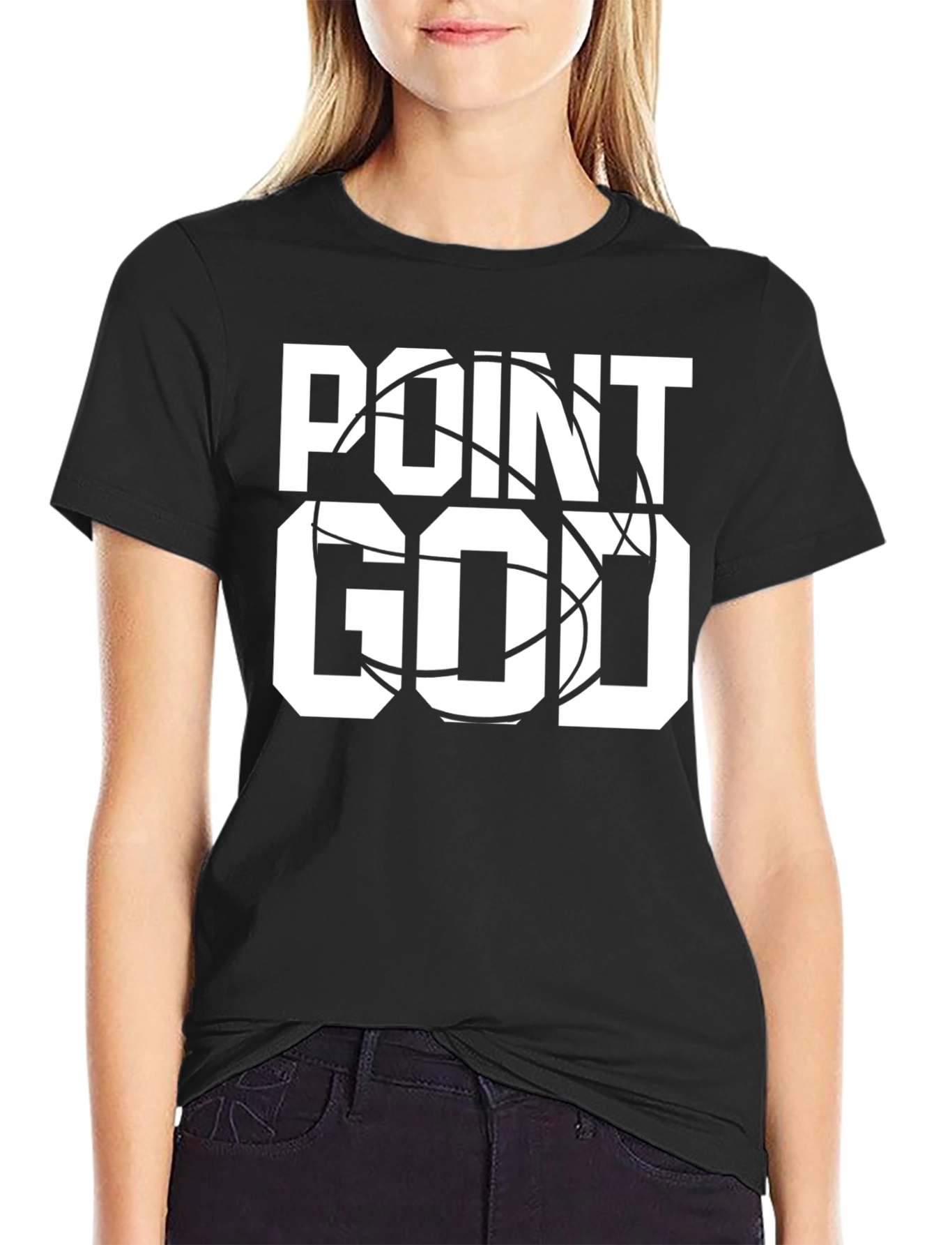 Point God Basketball T-Shirt - Black Graphic Tee