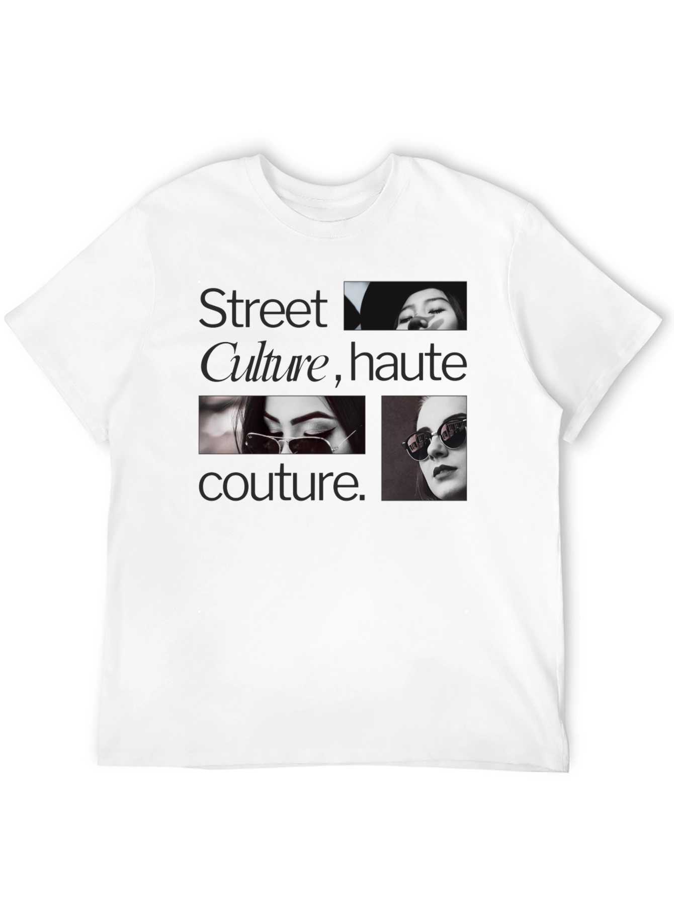 Street Culture Haute Couture Black Graphic Tee