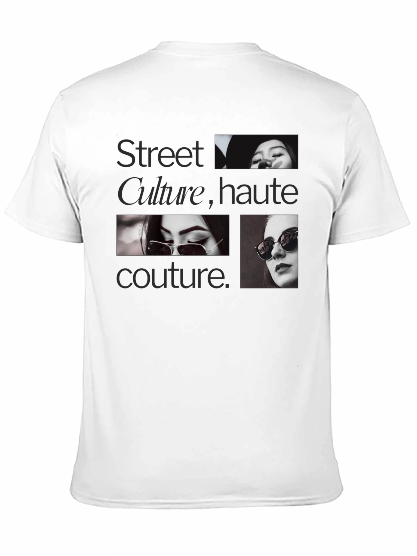 Street Culture Haute Couture Black Graphic Tee