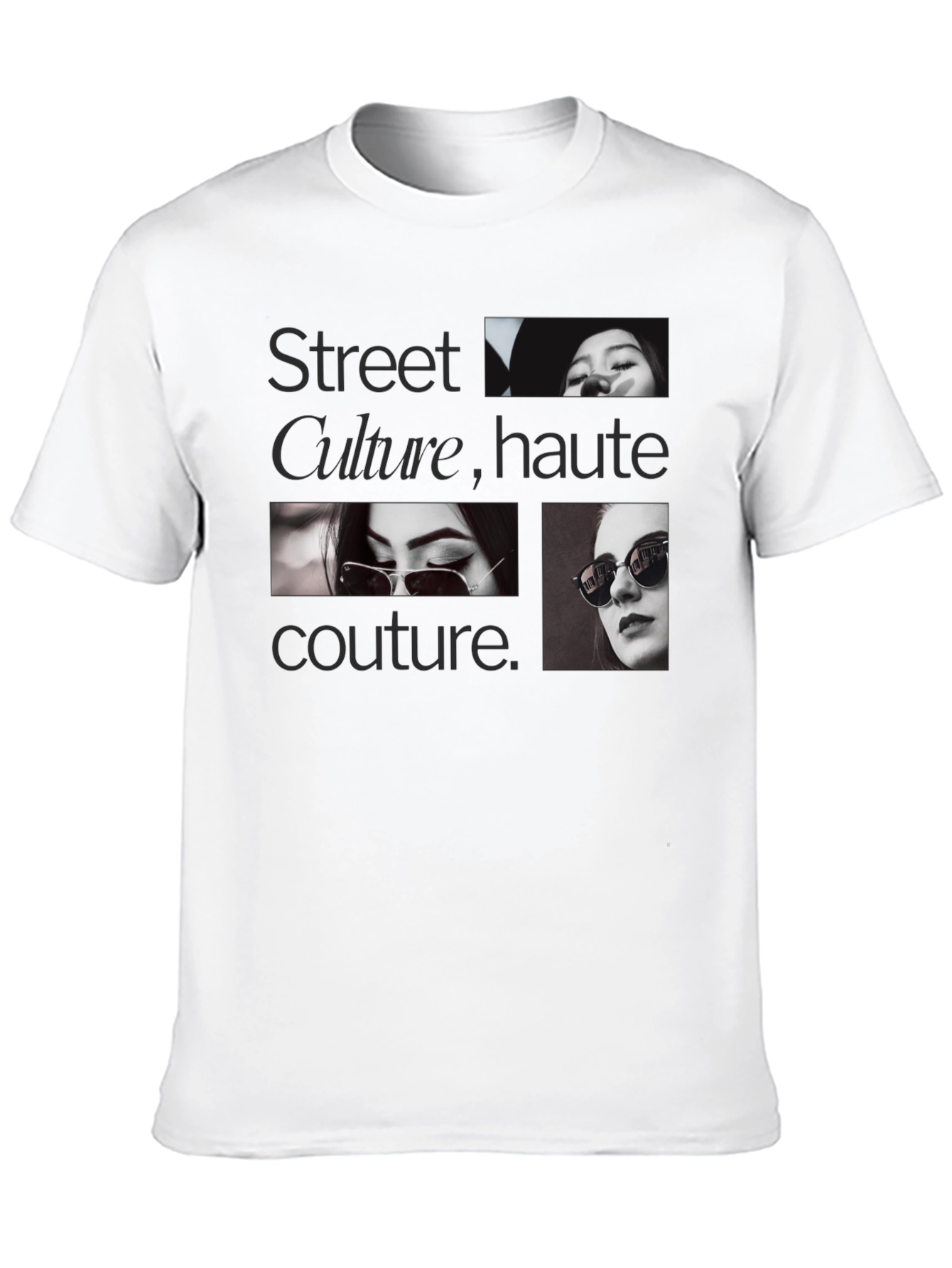 Street Culture Haute Couture Black Graphic Tee