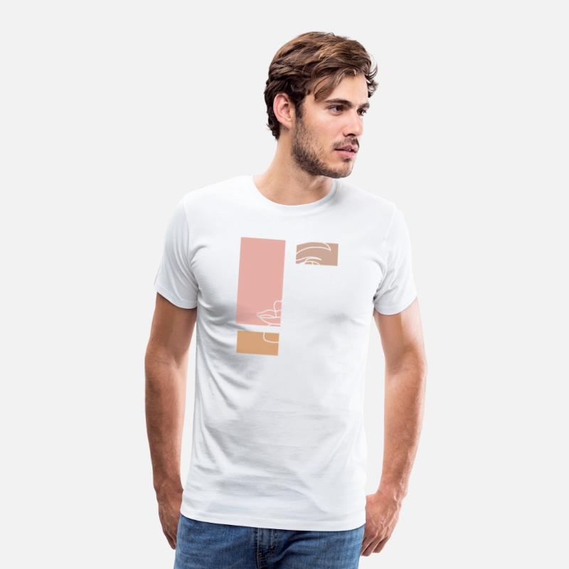 Abstract Face Line Drawing Aesthetic Top