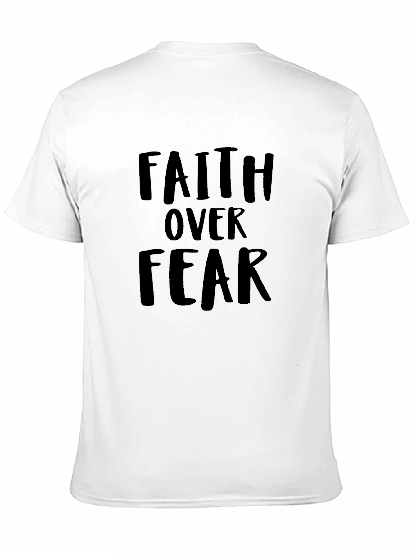 Faith Over Fear Graphic T-Shirt - Black