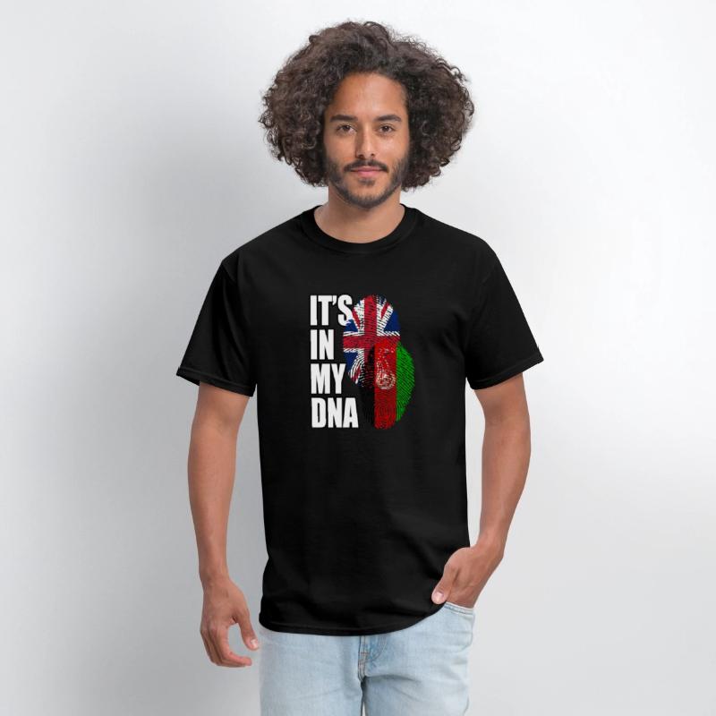 Afghan And British Mix Heritage DNA Flag