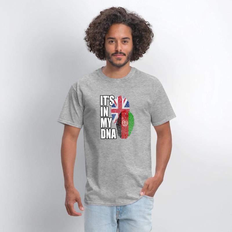 Afghan And British Mix Heritage DNA Flag