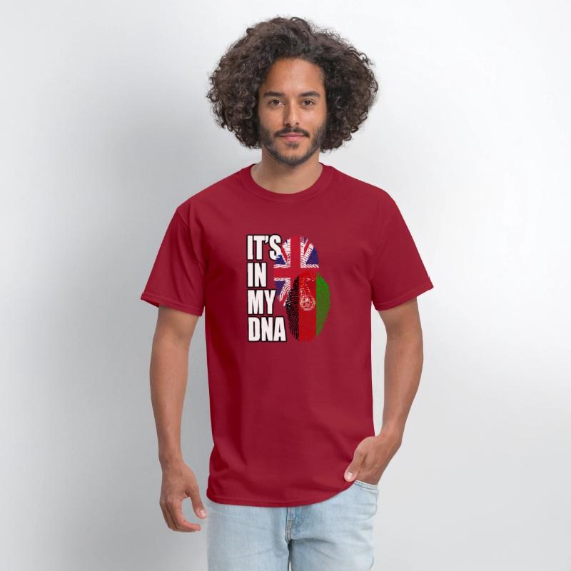 Afghan And British Mix Heritage DNA Flag