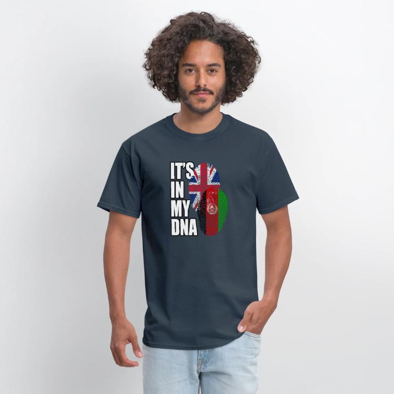 Afghan And British Mix Heritage DNA Flag