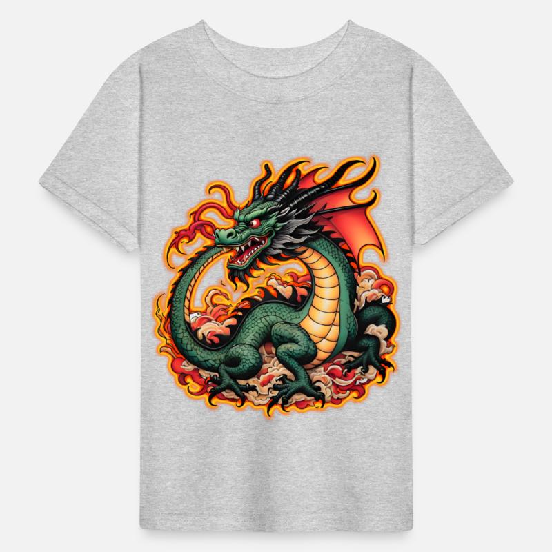 AI Dragon with Flames