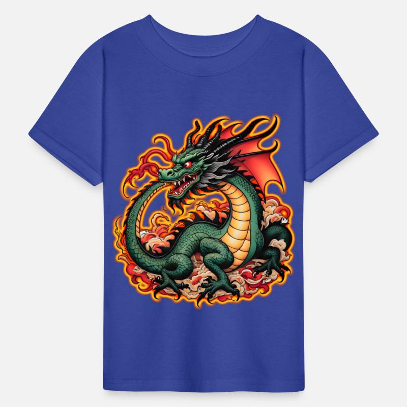 AI Dragon with Flames