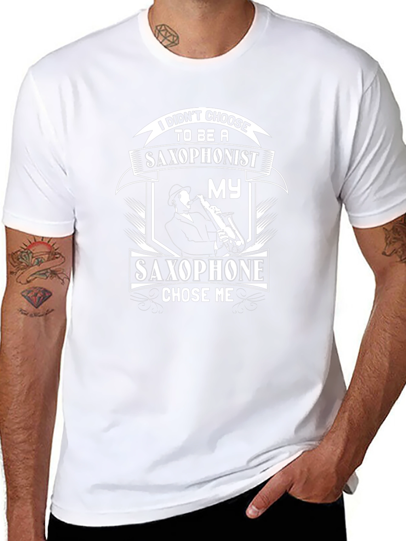 Saxophonist T-Shirt: I Didnt Choose It Chose Me!