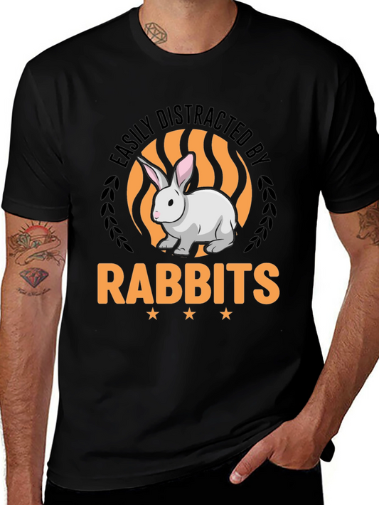 Easily Distracted By Rabbits Graphic Tee