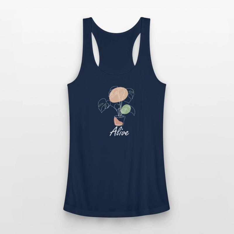 Alive, one line plant, inspirational meanings