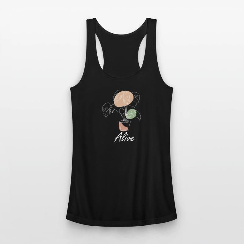 Alive, one line plant, inspirational meanings