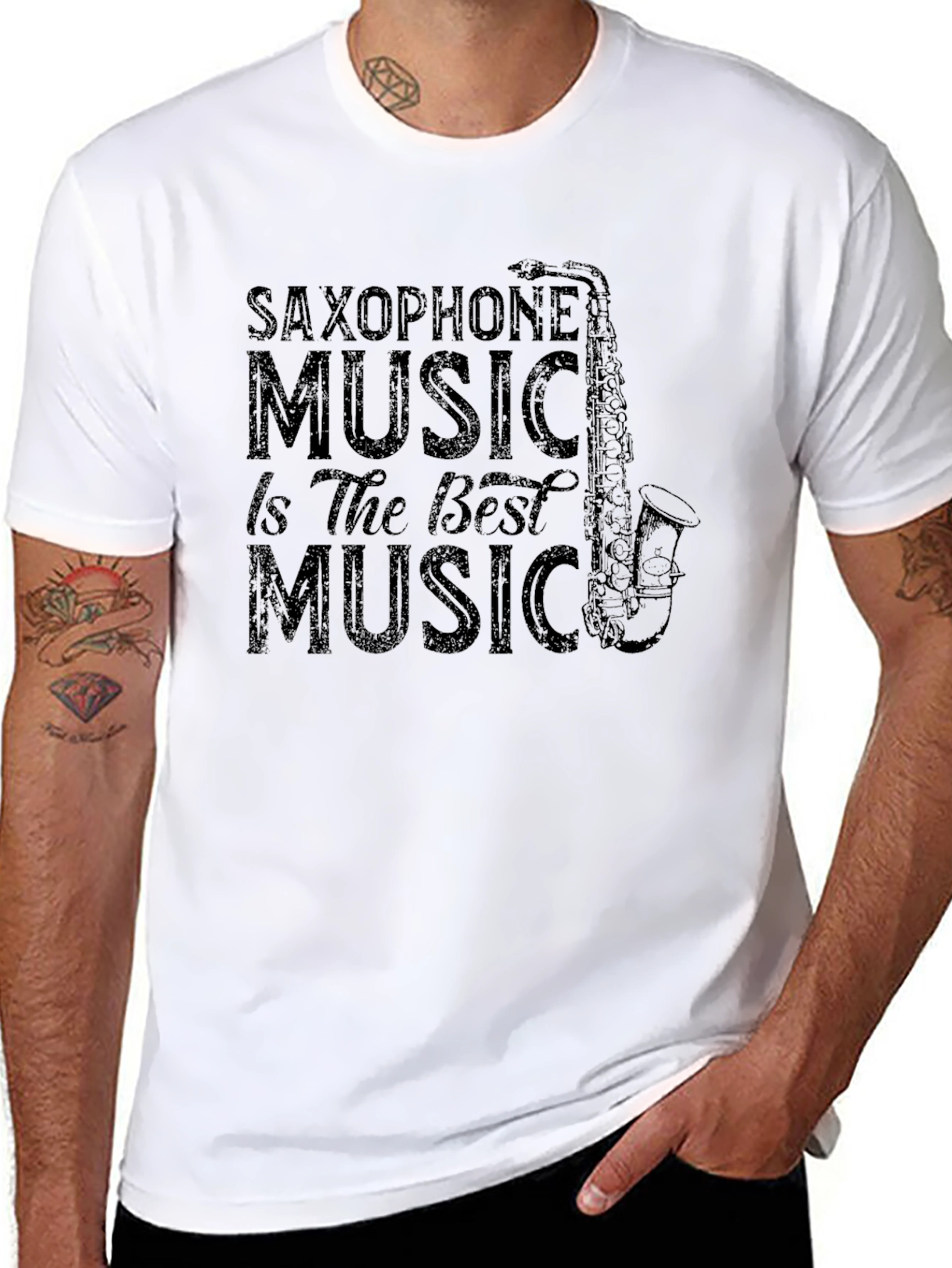 Saxophone Music T-Shirt - Music Lover Tee