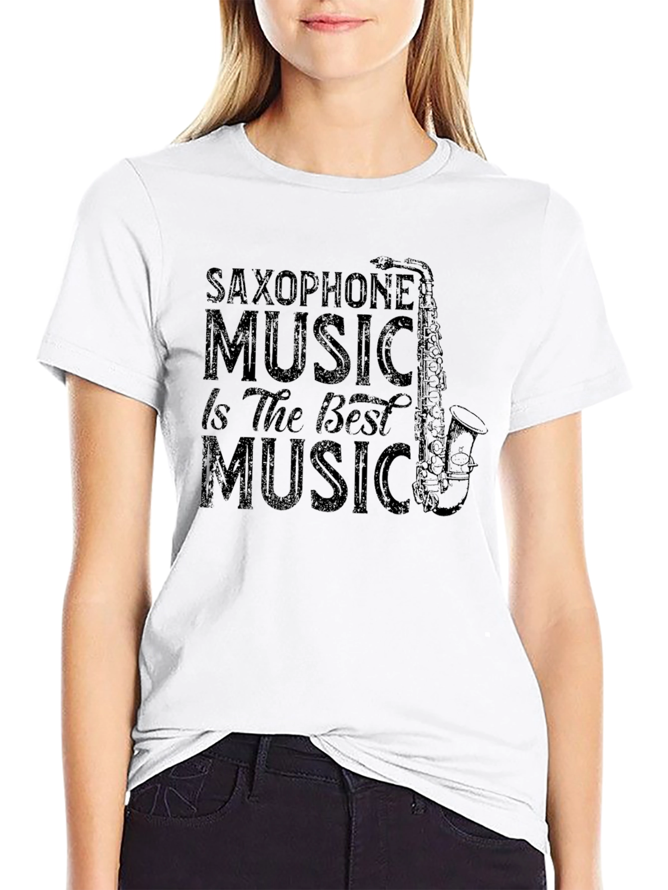 Saxophone Music T-Shirt - Music Lover Tee