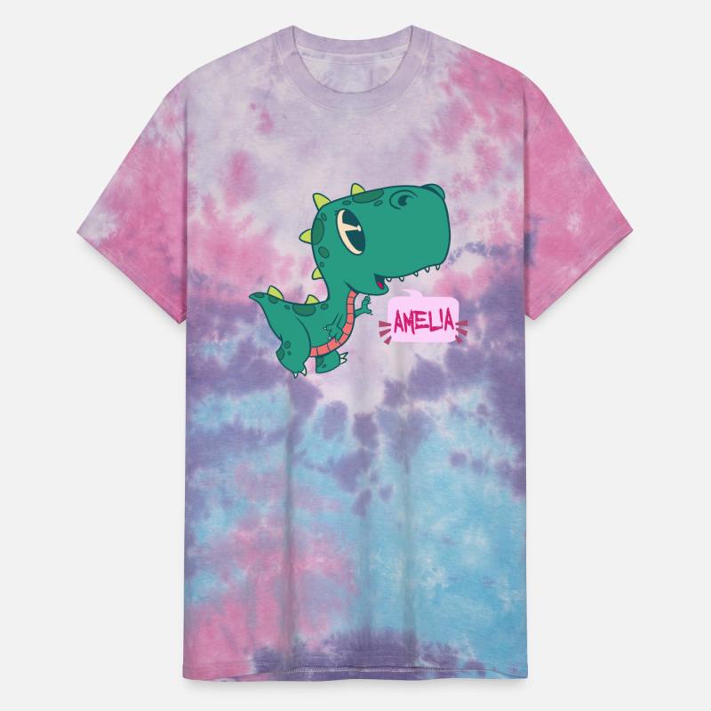 AMELIA - Lovely girl name with cute dinosaur