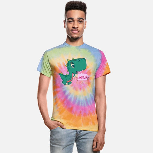 AMELIA - Lovely girl name with cute dinosaur