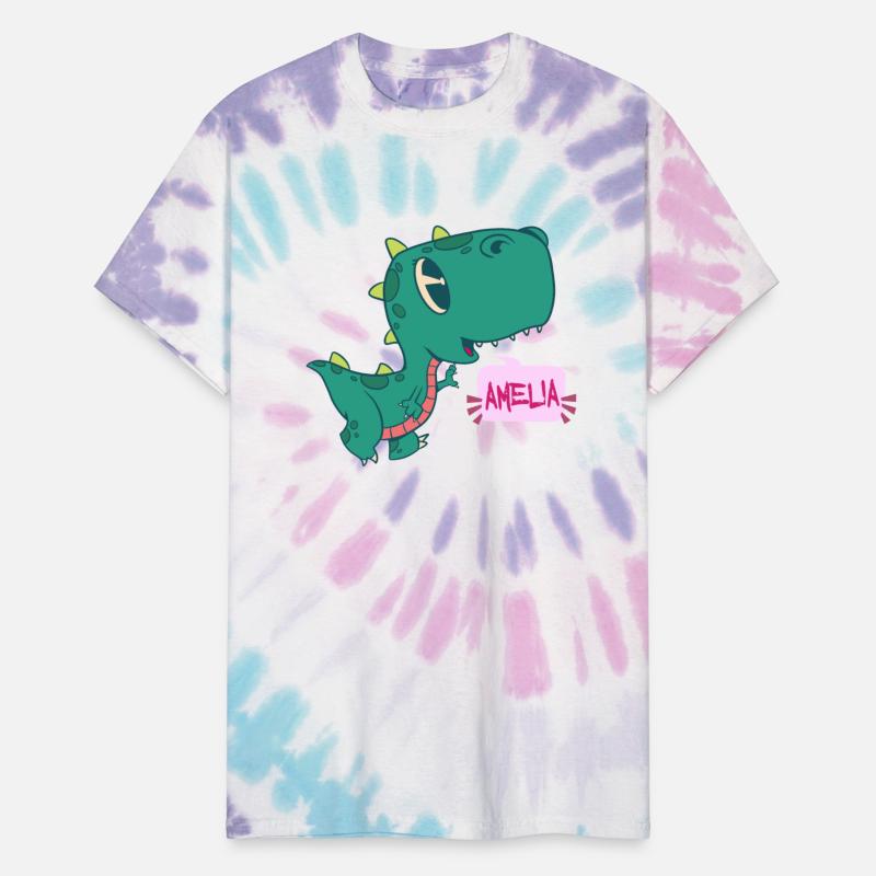 AMELIA - Lovely girl name with cute dinosaur