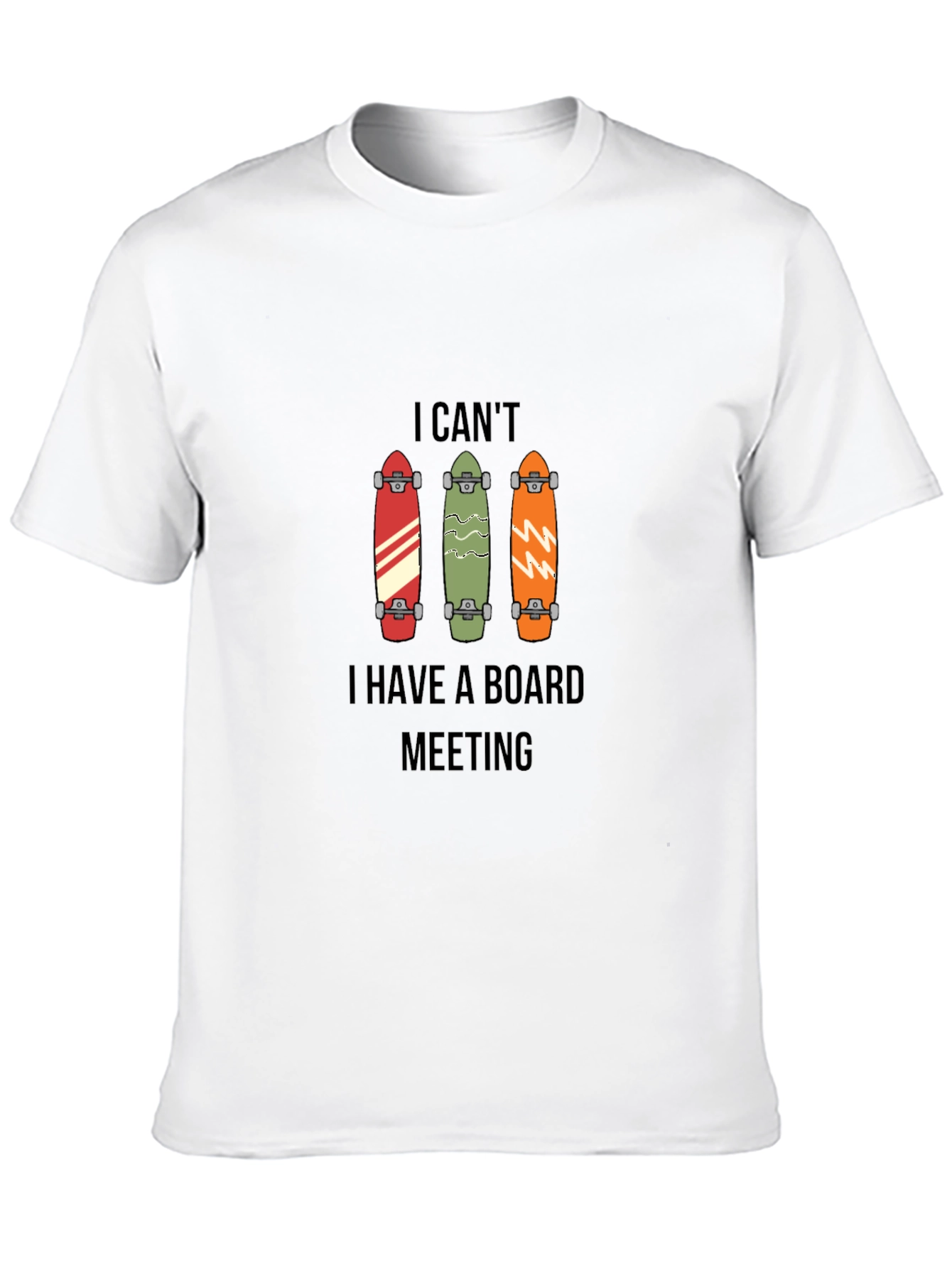 Board Meeting Skateboard T-Shirt Funny Skater Tee