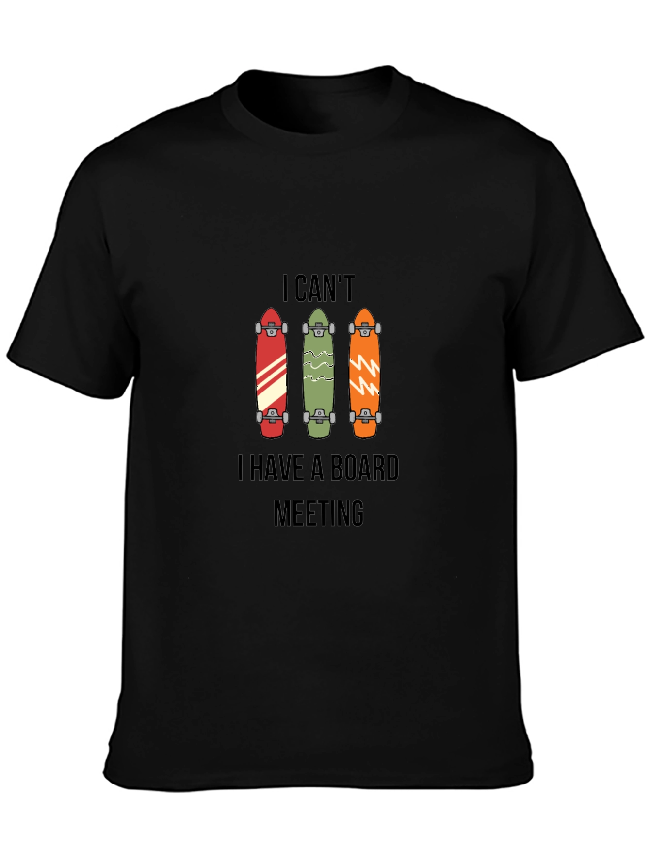 Board Meeting Skateboard T-Shirt Funny Skater Tee