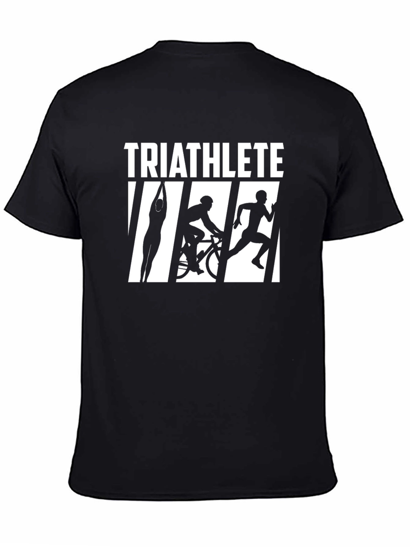 Triathlete Black Graphic Tee