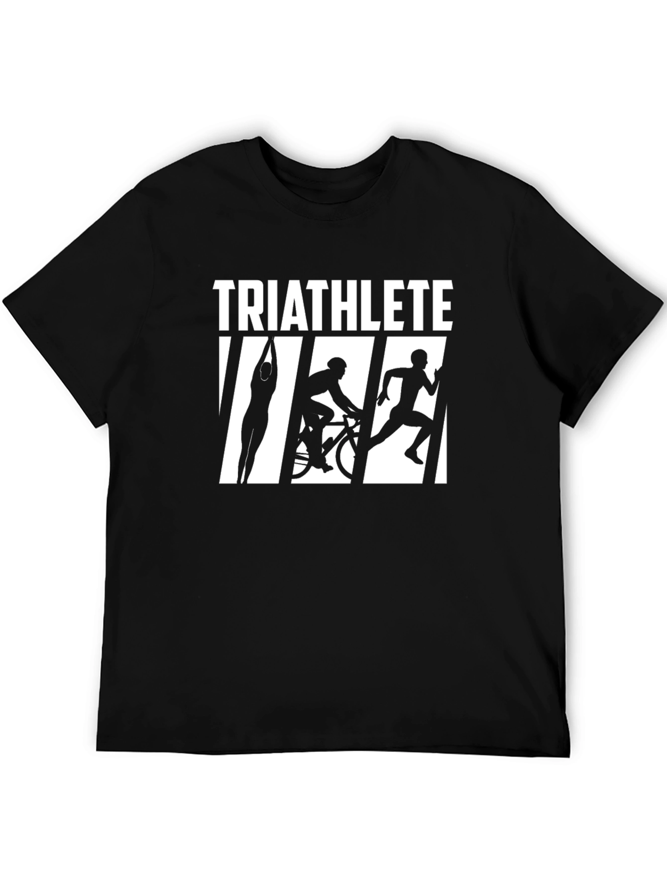 Triathlete Black Graphic Tee