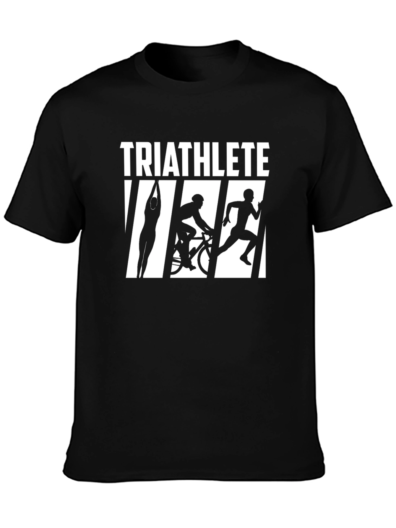 Triathlete Black Graphic Tee