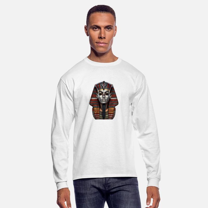 Ancient Egyptian Funerary Mask With Silver Face