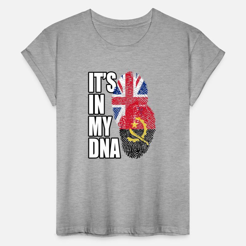 Angolan And British Mix Heritage DNA Flag