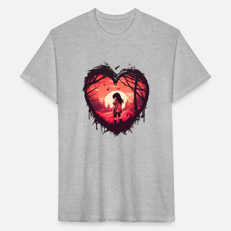 Anime Girl lost Love two Emblem