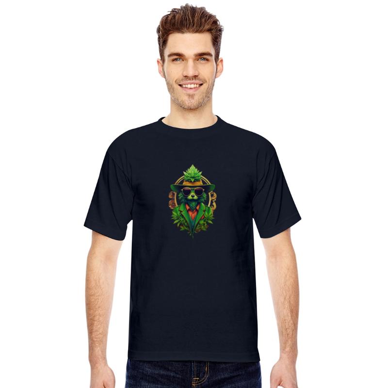anthropomorphic cannabis logo hipster modern marke