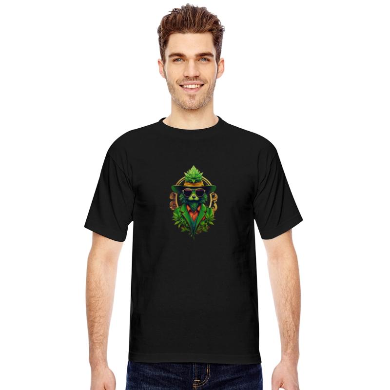 anthropomorphic cannabis logo hipster modern marke