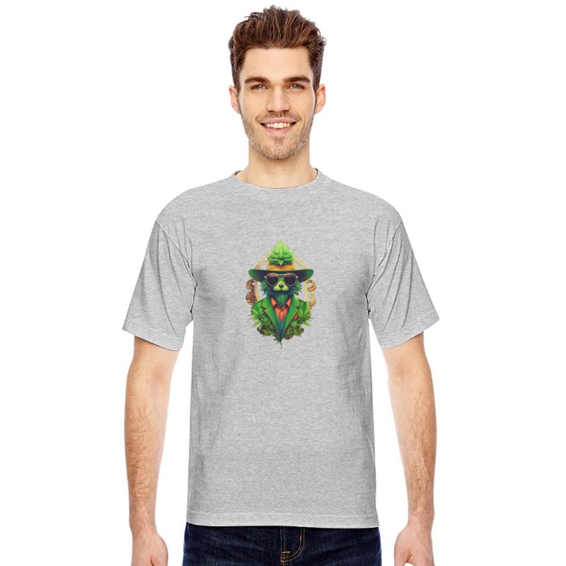 anthropomorphic cannabis logo hipster modern marke