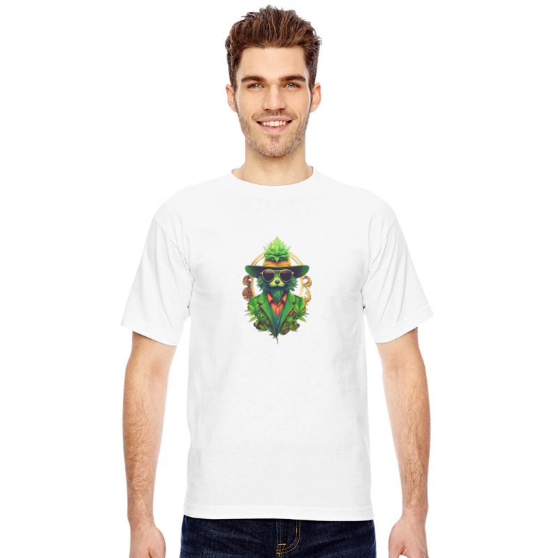 anthropomorphic cannabis logo hipster modern marke