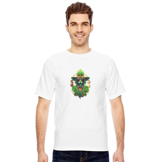 anthropomorphic cannabis logo hipster modern marke