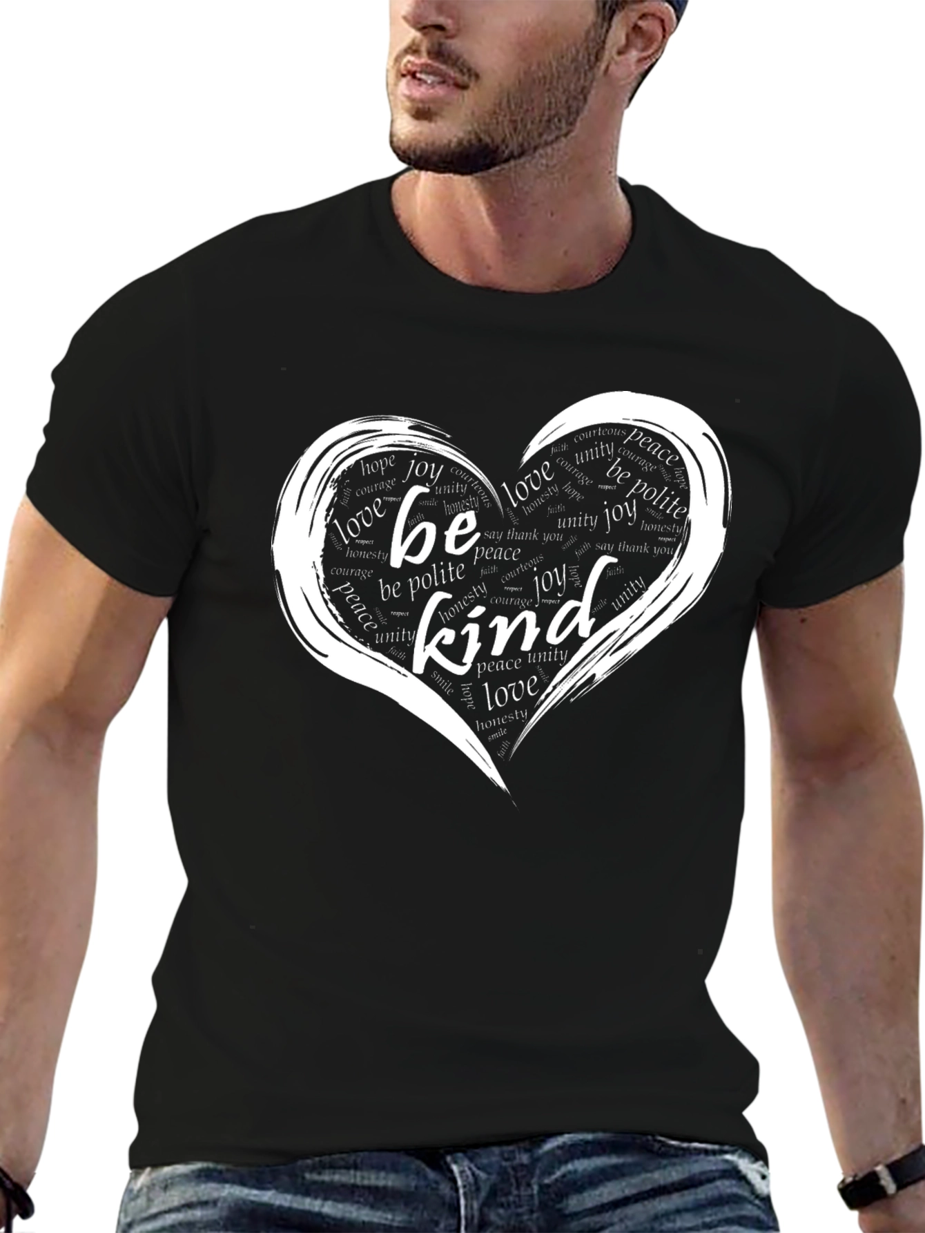 Be Kind Heart Graphic T-Shirt