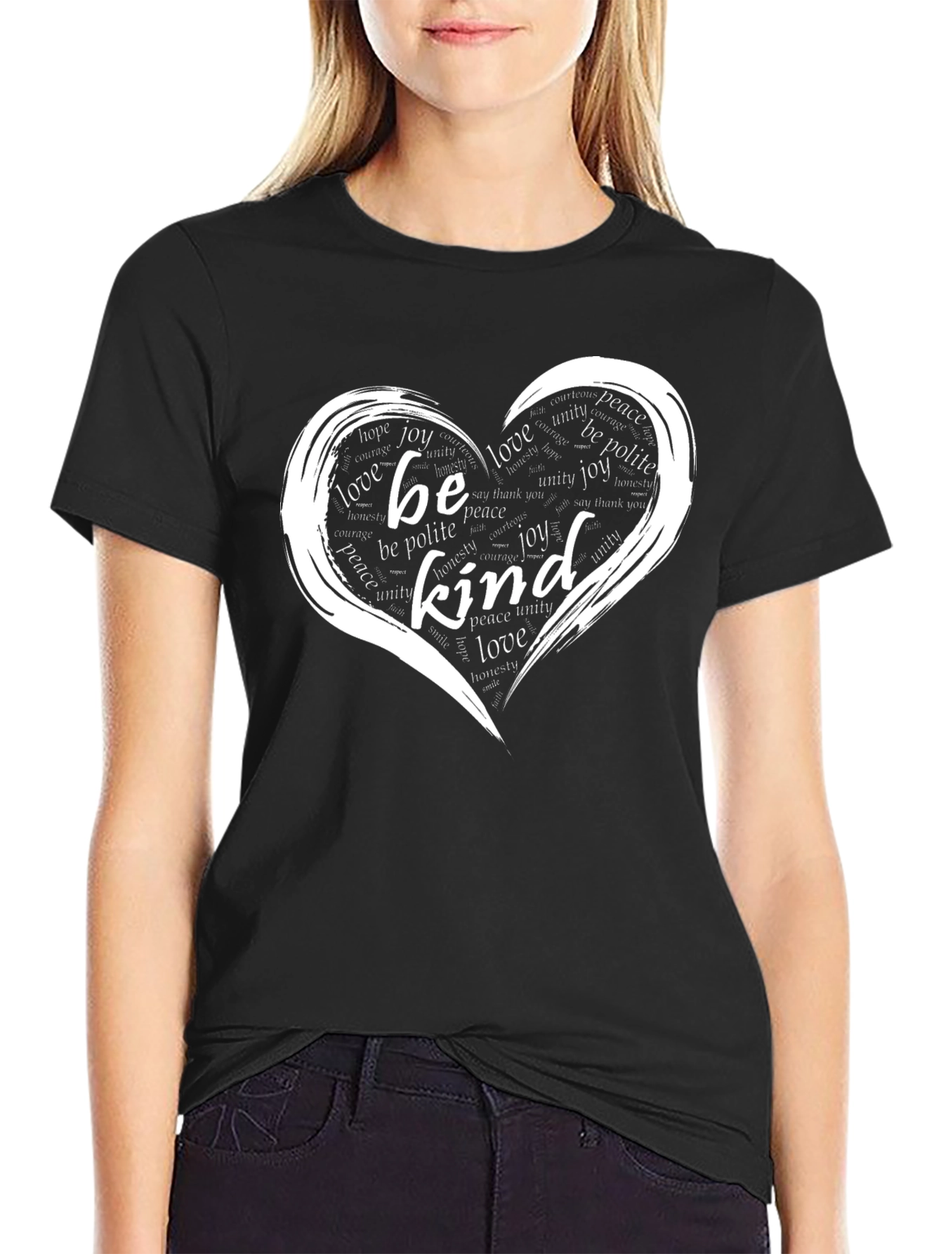 Be Kind Heart Graphic T-Shirt