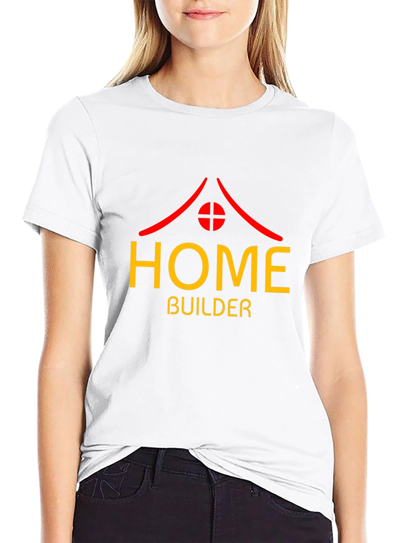 Home Builder Graphic Tee - Black Cotton T-Shirt
