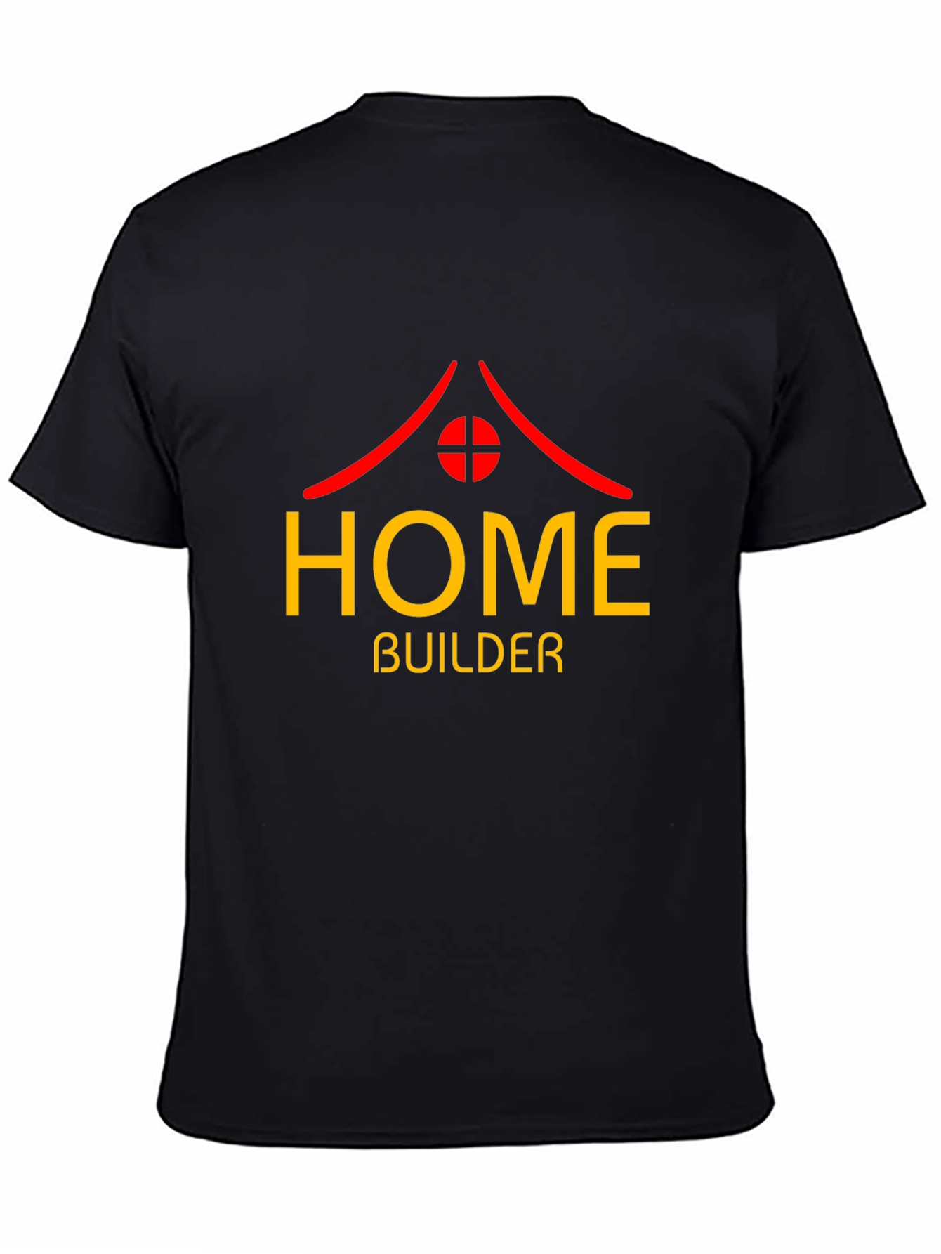 Home Builder Graphic Tee - Black Cotton T-Shirt