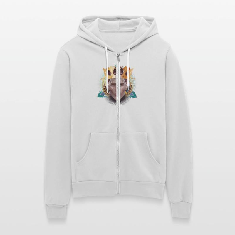 artful striking portrait man with crown king