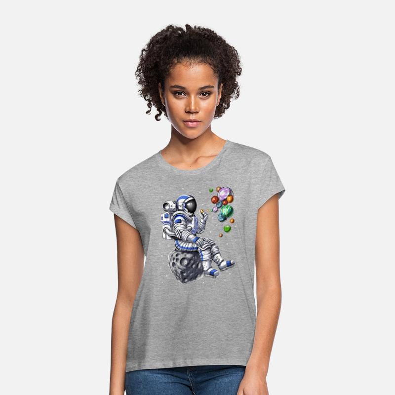 Astronaut Blowing Bubbles