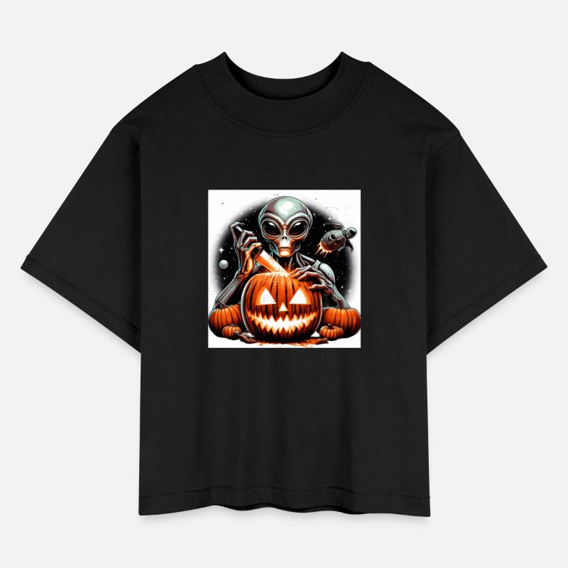 Astronaut Carving Pumpkin