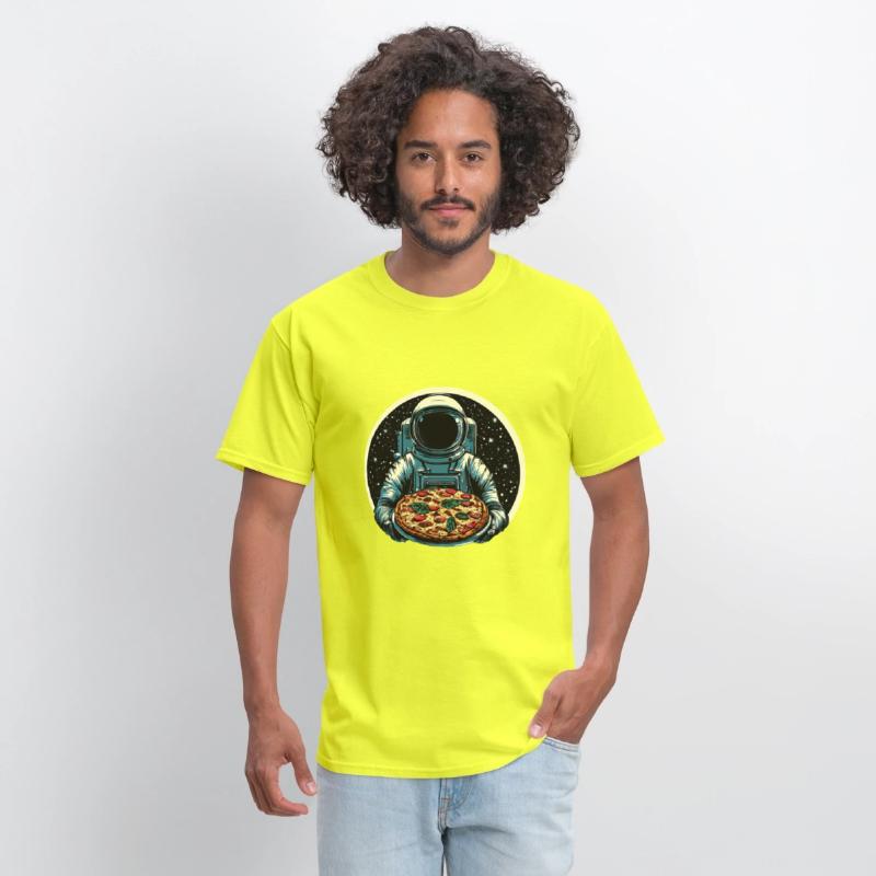 Astronaut with Salami Pizza - Space Design