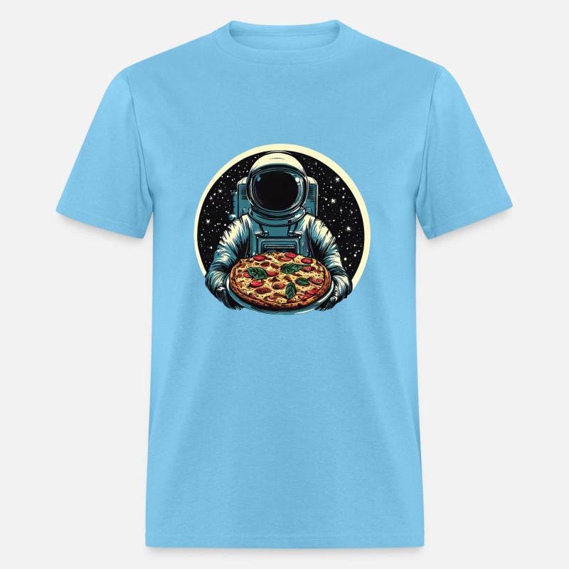 Astronaut with Salami Pizza - Space Design