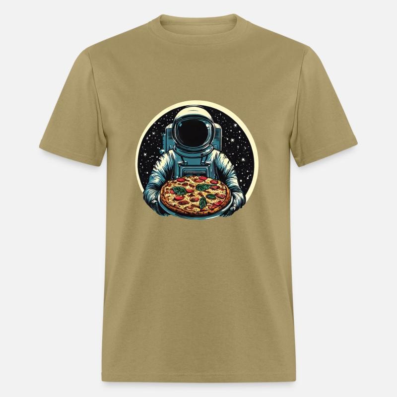 Astronaut with Salami Pizza - Space Design