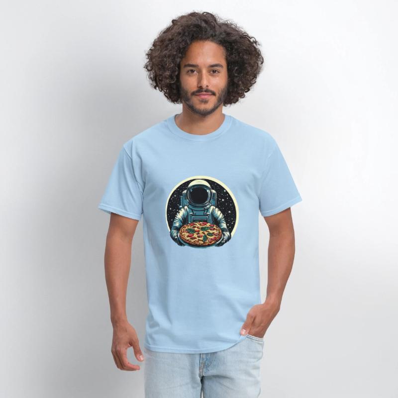 Astronaut with Salami Pizza - Space Design