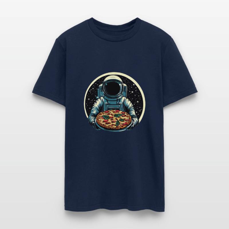 Astronaut with Salami Pizza - Space Design